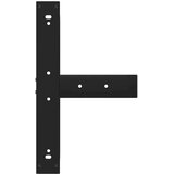  Noge za barsko mizo v obliki črke T, 2 kosa, črne, 60x35x(100-101) cm, jeklo, (22123663) | Shoptok.si