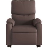  naslonjač na podizanje od umjetne kože smeđi | shoptok.hr