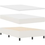  Krevet s box springom s krem madracem 120x200 cm Baršunasta tkanina | shoptok.hr