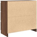  Komoda rjavi hrast 80x35x76 cm inženirski les | Shoptok.si