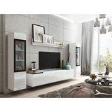 P & B Dnevni Regal Vera, Bela, Visoki Sijaj, 4-Delno, Led | Shoptok.si