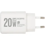 Punjač SA20PPS, 1 x USB-A, 1 x USB-C, 20W, GaN, Bijeli