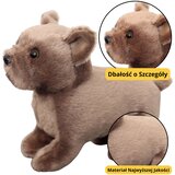  igračka za maženje pas 19cm - smeđi | shoptok.hr