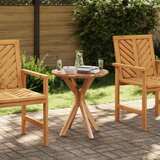 vidaXL vrtna bistro miza Ø70x75 cm iz trdnega tikovega lesa | Shoptok.si
