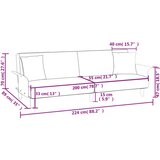  Raztegljiv kavč z naslonjali za roke taupe blago, (20697725) | Shoptok.si