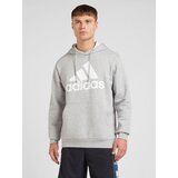 Adidas Športna majica siva / bela | Shoptok.si