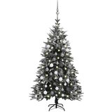  Umjetno božićno drvce LED s kuglicama i snijegom 120 cm PVC/PE | shoptok.hr