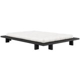 Karup Design Črna zakonska postelja iz borovega lesa z rešetko 140x200 cm Japan - | Shoptok.si