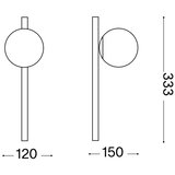 Ideal Lux led zidna svetiljka binomio 1xG9/3W/230V bela | Eponuda.com