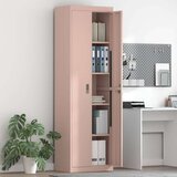 Ormarić Omarica za shranjevanje 2 pcs Roza 60 x 40 x 200 cm Jeklo, (5000152699) | Shoptok.si