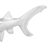  Skulptura Ajkula Srebrna 68x20x24 cm Aluminij | shoptok.hr