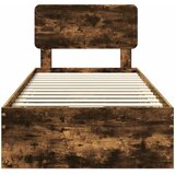  Krevetna konstrukcija s ladicama Dimljeni Hrast 90 x 190 cm | shoptok.hr