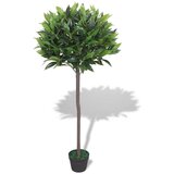 vidaXL Umetna rastlina lovorjevo drevo v loncu 125 cm zelene barve Cene