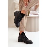 Boto Low Women's Insulated Boots Made Of Eco Leather Black Erisabelle | shoptok.hr