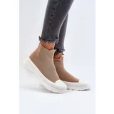 Kesi Women's slip-on sock shoes, brown Ilanae
