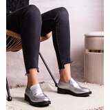 Gemre Silver elegant loafers Élodie | Shoptok.si