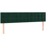  LED uzglavlje tamnozeleno 160x5x78/88 cm baršunasto | Eponuda.com