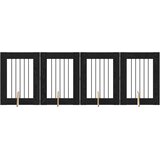  Vrata za pse s postoljem 4 pcs Crni hrast 60 x 80 cm | shoptok.hr
