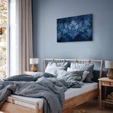 Slika - Ornament in Blue and Cool Colors Dark Blue Decoration 30x20 Na talijanskom platnu | shoptok.hr