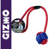 Gizmo Igračka za pse – Kanap sa pletenom loptom 45cm – Plavo-Žuti Cene