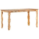  Blagovaonski stol od masivnog obnovljenog drva 140 x 70 x 76 cm - 140 x 70 x 76 cm 1 | shoptok.hr