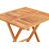 vidaXL 3-dijelni bistro set s crvenim jastucima od masivne tikovine | shoptok.hr