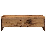 vidaXL Stojalo za zaslon s predali starinski les 50x27x15 cm inž. les | Shoptok.si