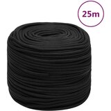 vidaXL Vrv za čoln popolnoma črna 10 mm 25 m polipropilen Cene