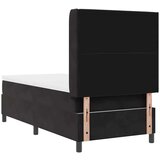 vidaXL Box spring krevet s uzglavljem Crna 90 x 190 cm Baršun | shoptok.hr