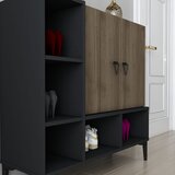 Hanah home Hanah Kućna konzola Platinum, 100x100x35 cm, Crni orah Cijene