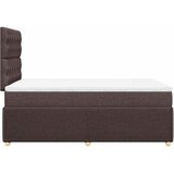  Krevet box spring s madracem tamnosmeđi 120 x 190 cm od tkanine | shoptok.hr