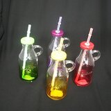 Staklena tegla sa slamčicom 170343 | ePonuda.com