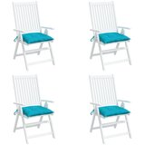  Jastuci za stolice 4 kom tirkizni 40 x 40 x 7 cm od tkanine | Eponuda.com