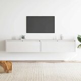  Zidni ormarići 2 kom bijeli 100 x 30 x 35 cm masivna borovina | shoptok.hr