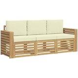  Setovi sofa 3 kom. Bijela i krem Poliester 197.5 x 63 x 73 cm | shoptok.hr