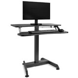 Vonhaus Sit&amp;Stand nastavljiva miza črna cene