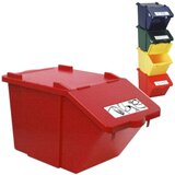 MEVA Dvonadstropna posoda za ločevanje odpadkov - rdeča, 45L, (21099099) | Shoptok.si