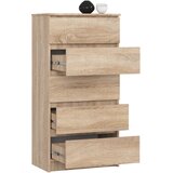 AKORD Komoda, 5 Predalov, Hrast Sonoma, (5000332084) | Shoptok.si