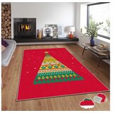 Conceptum Hypnose tepih s novogodišnjim motivima Asr-Crpt-86, Pravougaoni, 160 x 230 cm, Crveni | Eponuda.ba