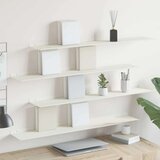  Polica na zidu s policom Zidne 4 pcs Bijelo 100 x 18 x 2 5 cm - Bijelo 100 x 18 cm 4 | shoptok.hr