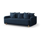 Micadoni Tamno plava sklopiva/s prostorom za odlaganje sofa 231 cm Elen – | shoptok.hr