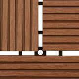  WPC Pločice za brodski pod s okomitim uzorkom 30 x 30 cm 11 komada | shoptok.hr