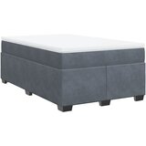 Maison Chic Box spring postelja - Vzmetna postelja z vzmetnico temno siv 120x190 cm žamet SL10633, (21904378) | Shoptok.si