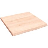 vidaXL Stenska polica 40x40x2 cm neobdelana trdna hrastovina Cene