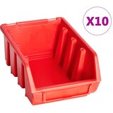  29-dijelni set kutija za pohranu sa zidnim pločama crveno-crni | shoptok.hr