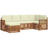  Sekcijska garnitura s jastukom 6 pcs Prirodna i krem | Eponuda.com