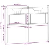  Uzglavlje smeđa boja hrasta 120 cm konstruirano drvo i čelik | shoptok.hr