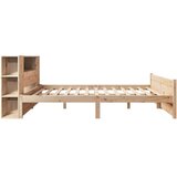 vidaXL Krevet s regalom za knjige bez madraca 140x200 cm od borovine | shoptok.hr