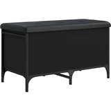  Klupa za pohranu crna 82 x 42 x 45 cm od konstruiranog drva | shoptok.hr
