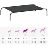  Povišeni krevet za pse crni 110x65x20 cm Oxford tkanina i čelik | shoptok.hr